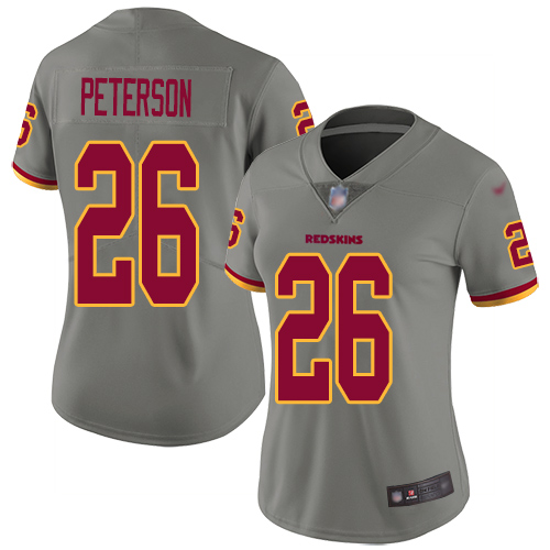 Washington Redskins Limited Gray Women Adrian Peterson Jersey NFL Football #26 Inverted Legend